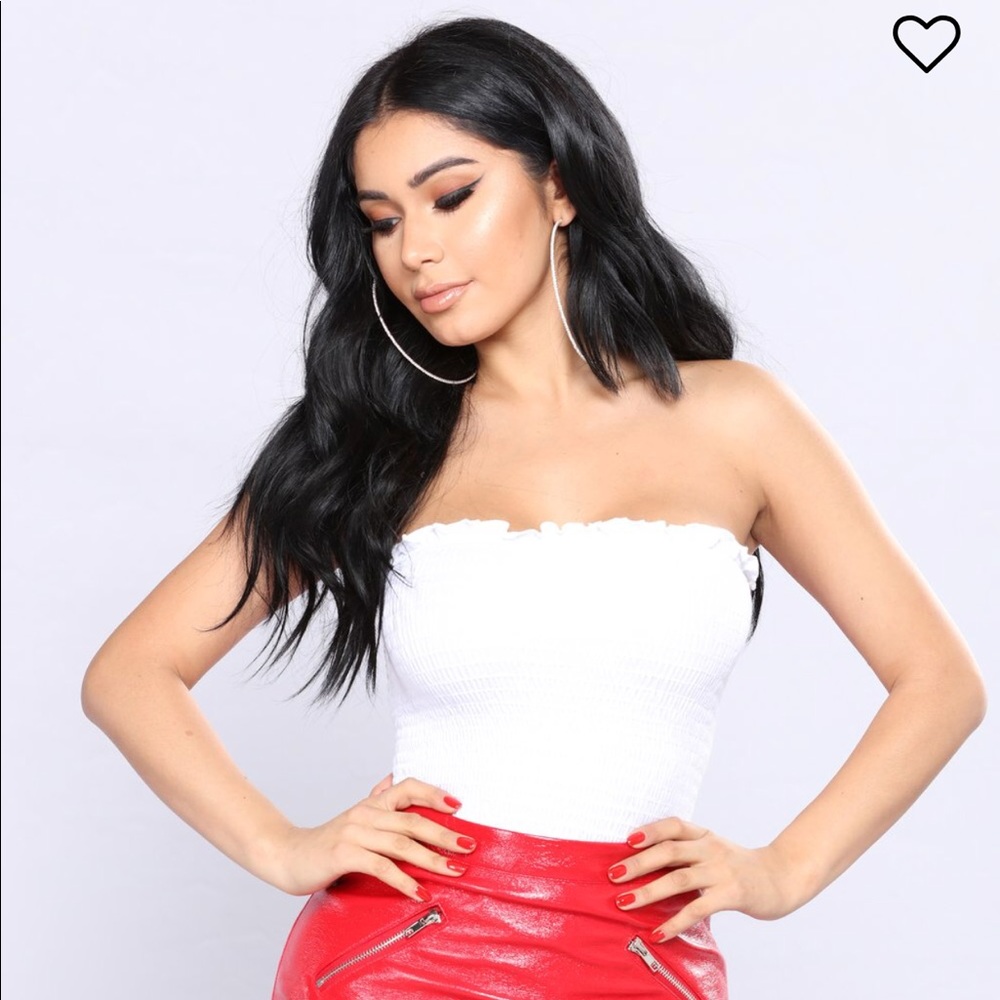 BRAND NEW White tube top from Fashion nova